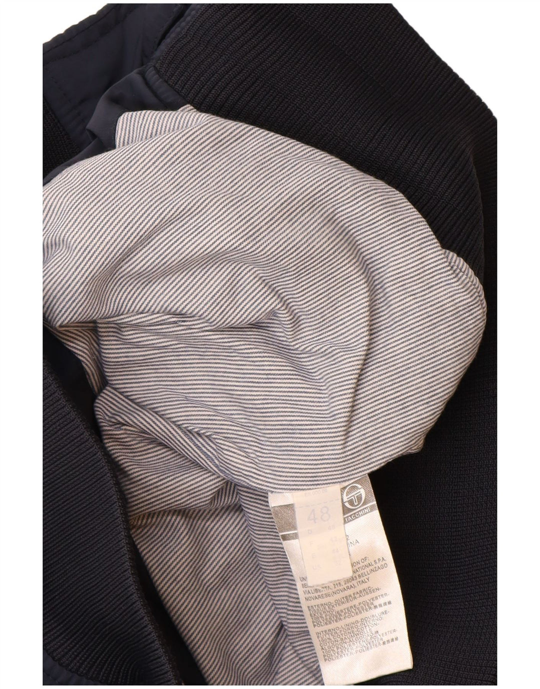 SERGIO TACCHINI Giubbotto Bomber Uomo IT 48 Medio Blu Navy Poliestere