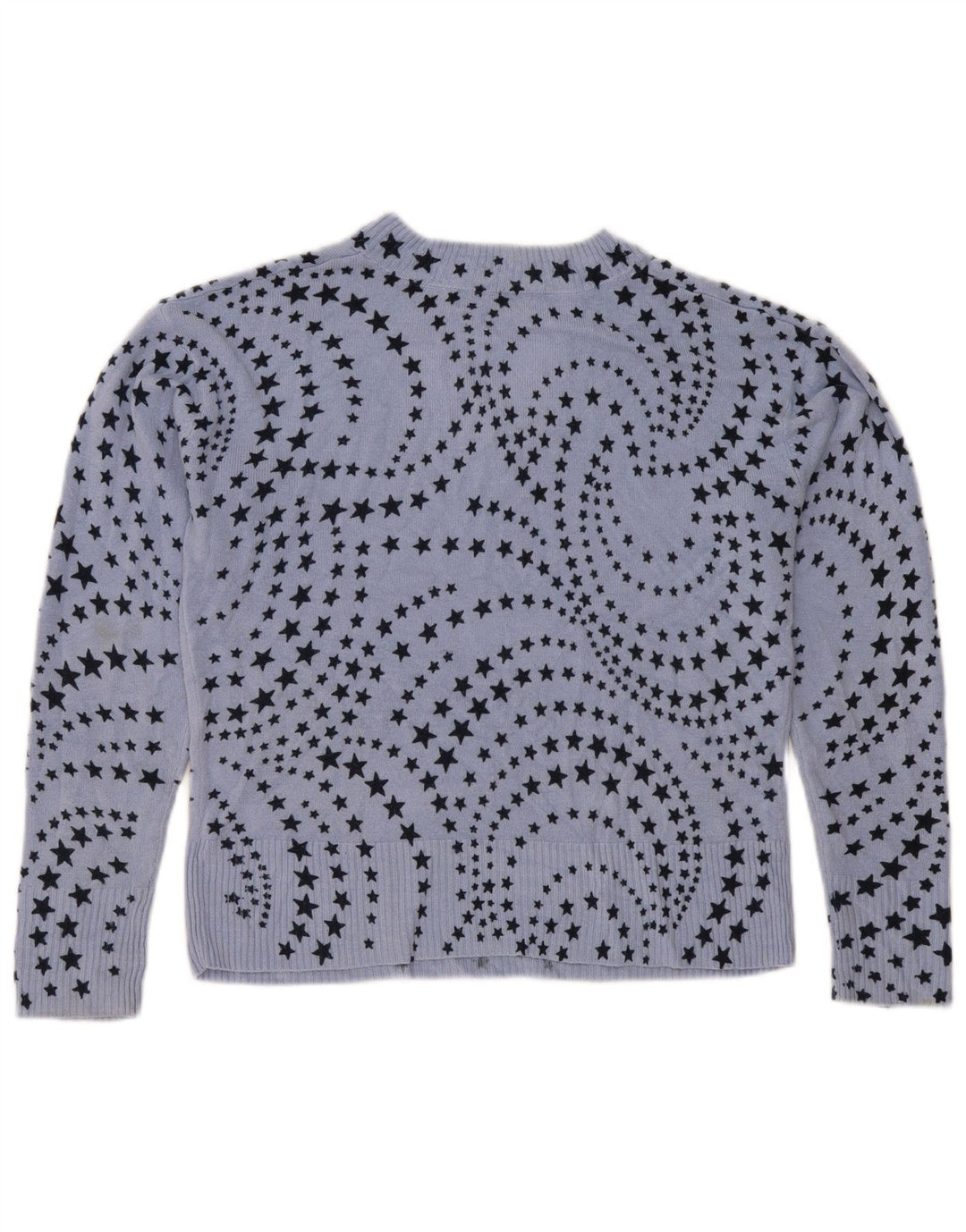 Maglione da donna con scollo a V con motivo astratto Marks & Spencer UK 12 medio