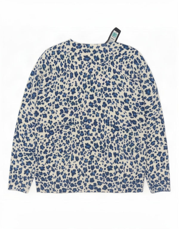 Maglione maglione con scollo a barca da donna Marks & Spencer UK 14 medio bianco