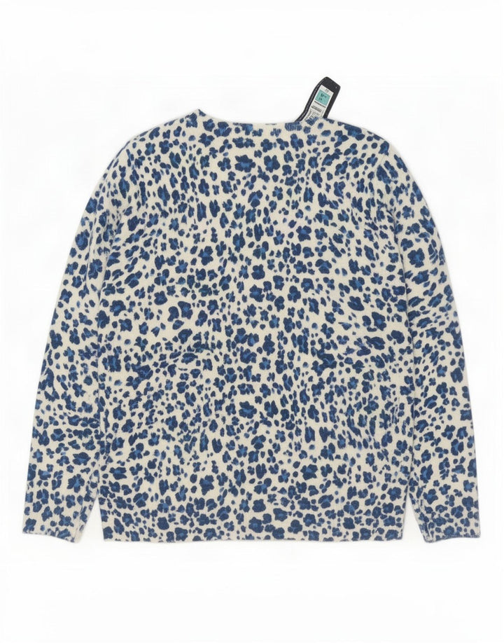 Maglione maglione con scollo a barca da donna Marks & Spencer UK 14 medio bianco