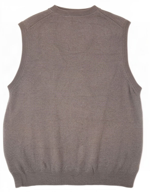 Canotta da uomo Marks & Spencer vestibilità regolare canotta grande in cotone grigio