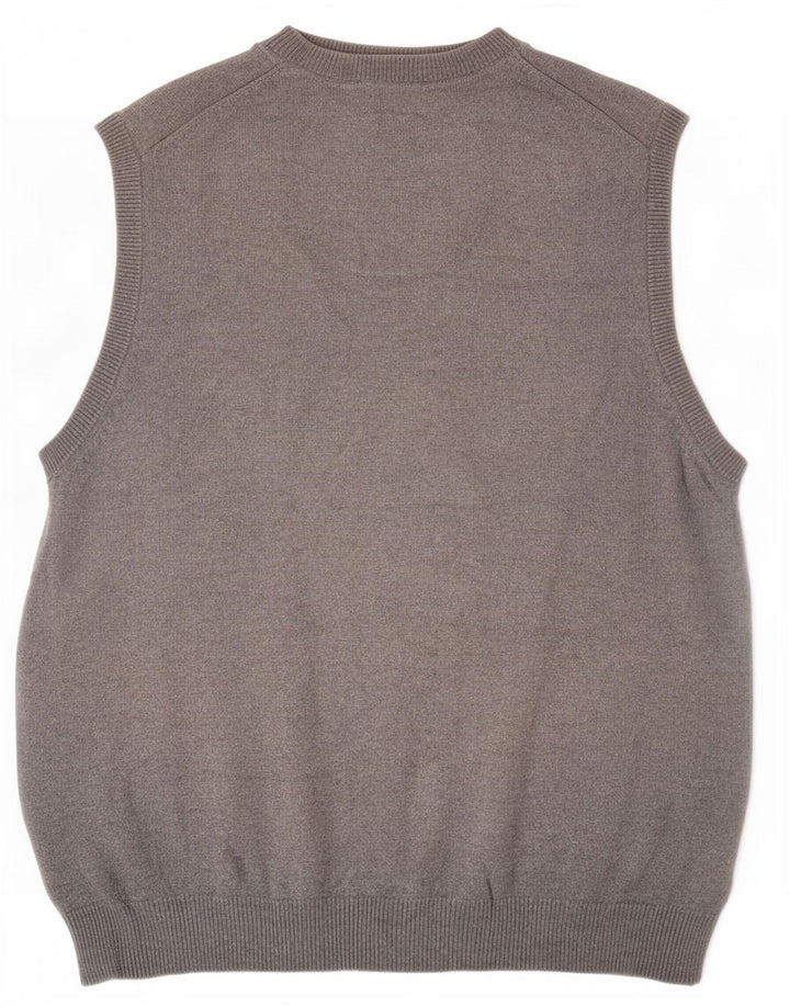 Canotta da uomo Marks & Spencer vestibilità regolare canotta grande in cotone grigio