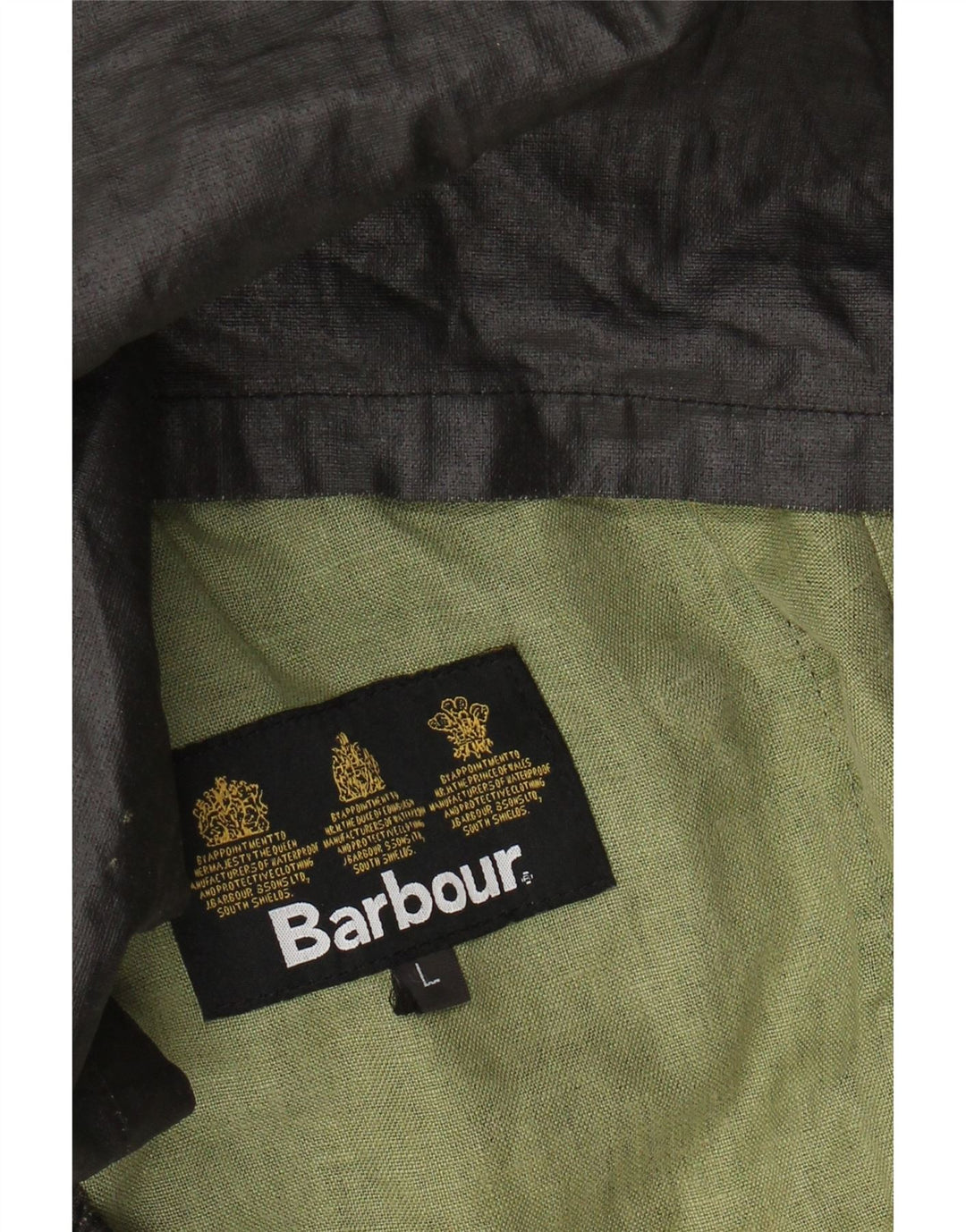 BARBOUR Mens Wax Utility Jacket UK 40 Large Black Polyurethane