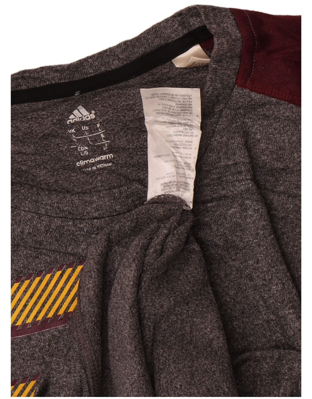 Adidas Uomo Arizona State Sun Devils Felpa Maglione Grande Grigio