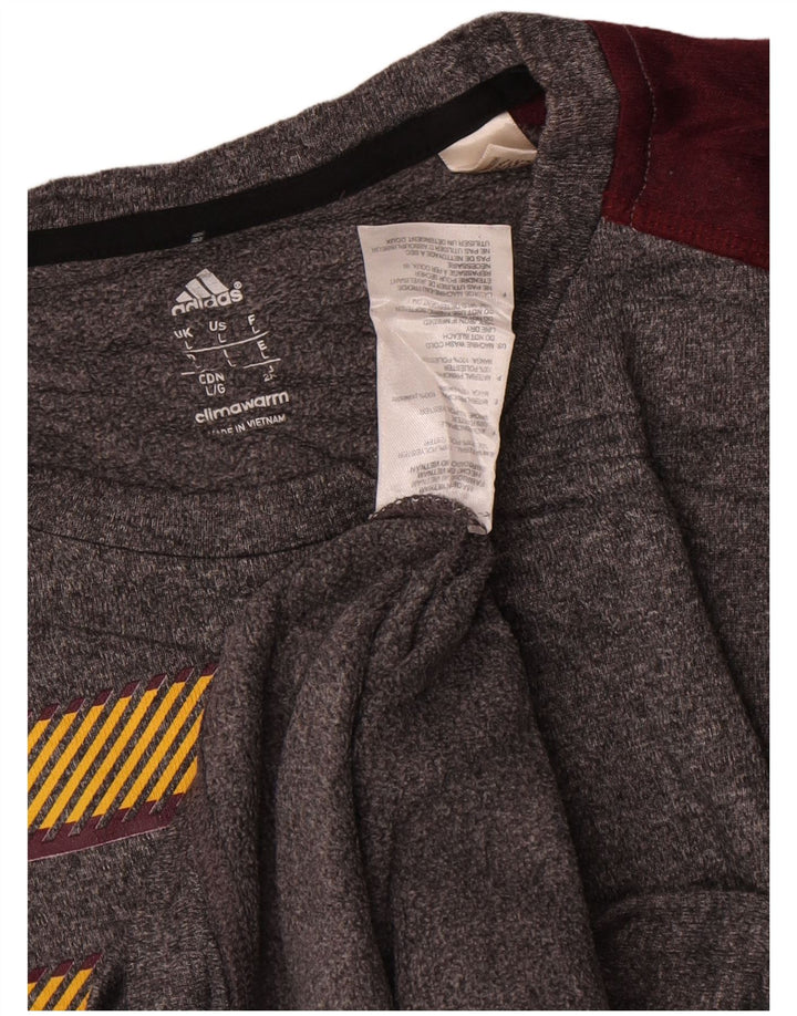 Adidas Uomo Arizona State Sun Devils Felpa Maglione Grande Grigio