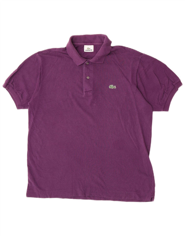 Polo da uomo Lacoste taglia 4 cotone viola medio