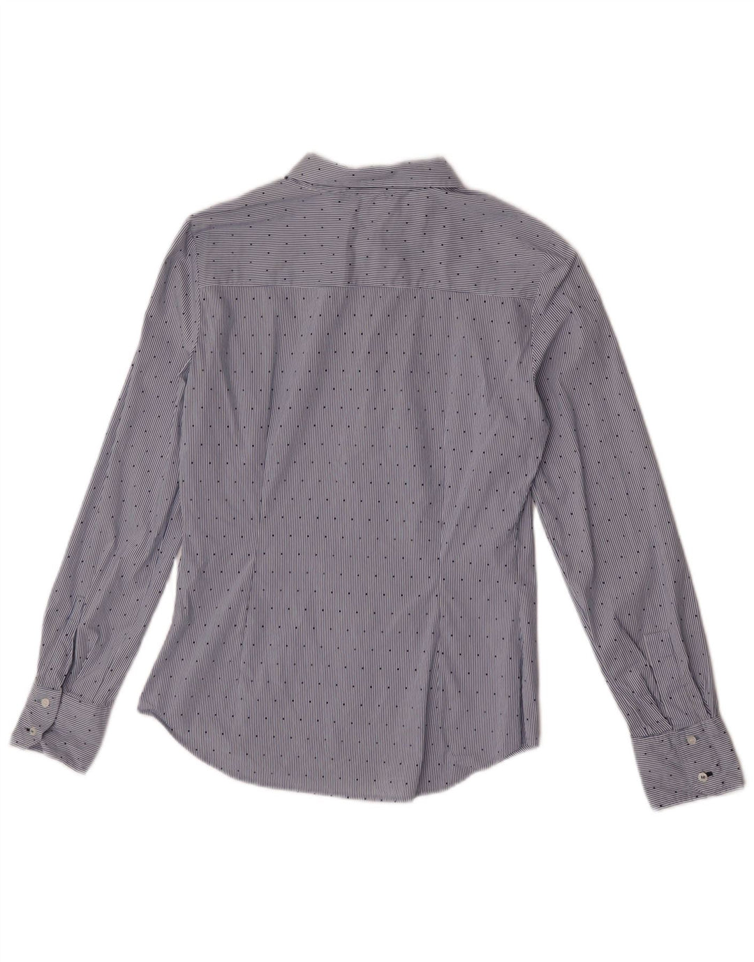 Camicia Zara da donna UK 12 gessato blu medio