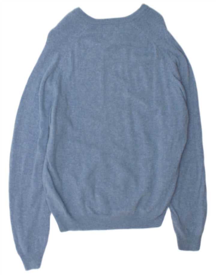 Maglione da uomo Marks & Spencer Blue Harbour con scollo a V grande blu screziato