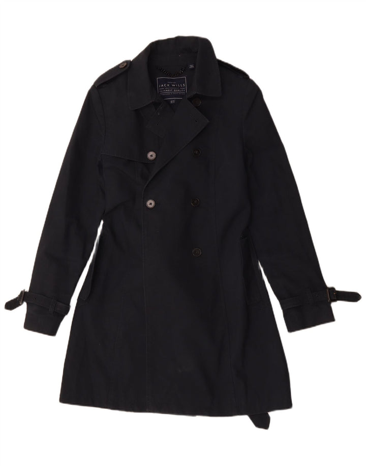 Trench da donna Jack Wills UK 12 cotone medio blu navy