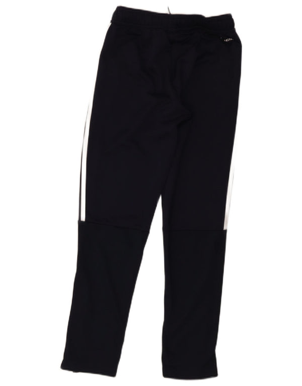 Pantaloni da tuta Adidas Aeroready da ragazzo 11-12 anni in poliestere blu navy
