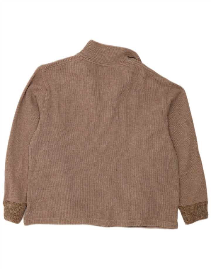 Maglione maglione con zip da donna Champion UK 14 Beige medio