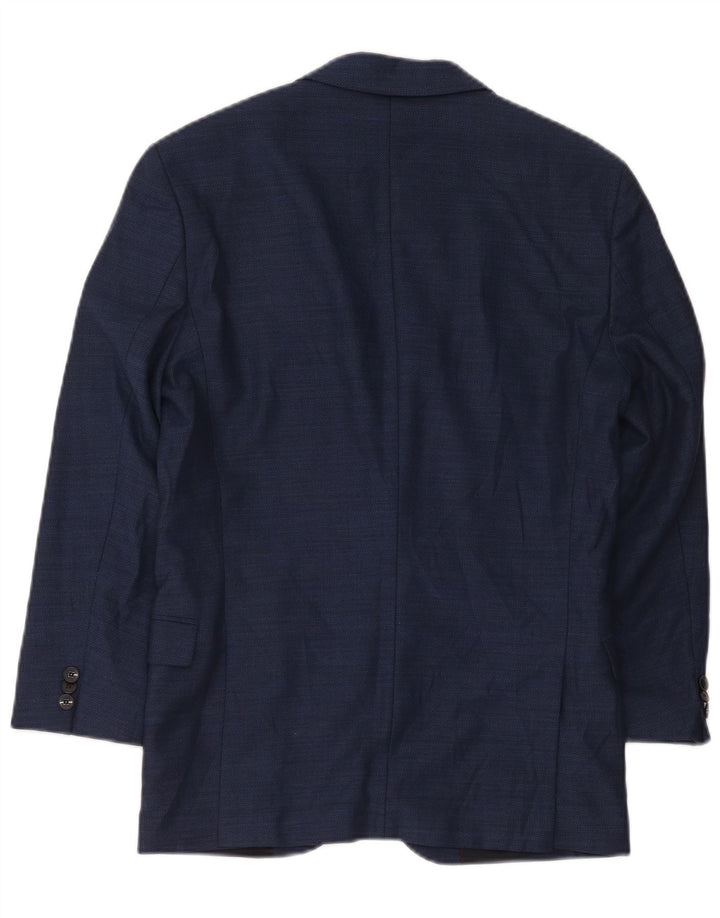 Giacca blazer da uomo a 2 bottoni Hugo Boss EU 46 piccola lana vergine blu navy