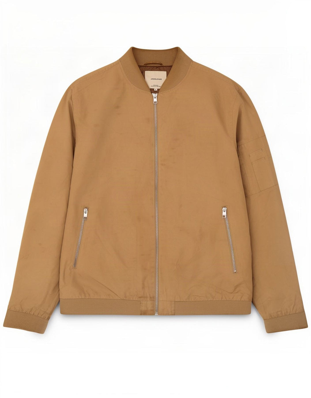 Giubbotto bomber da uomo Jack & Jones UK 42 XL Poliestere beige