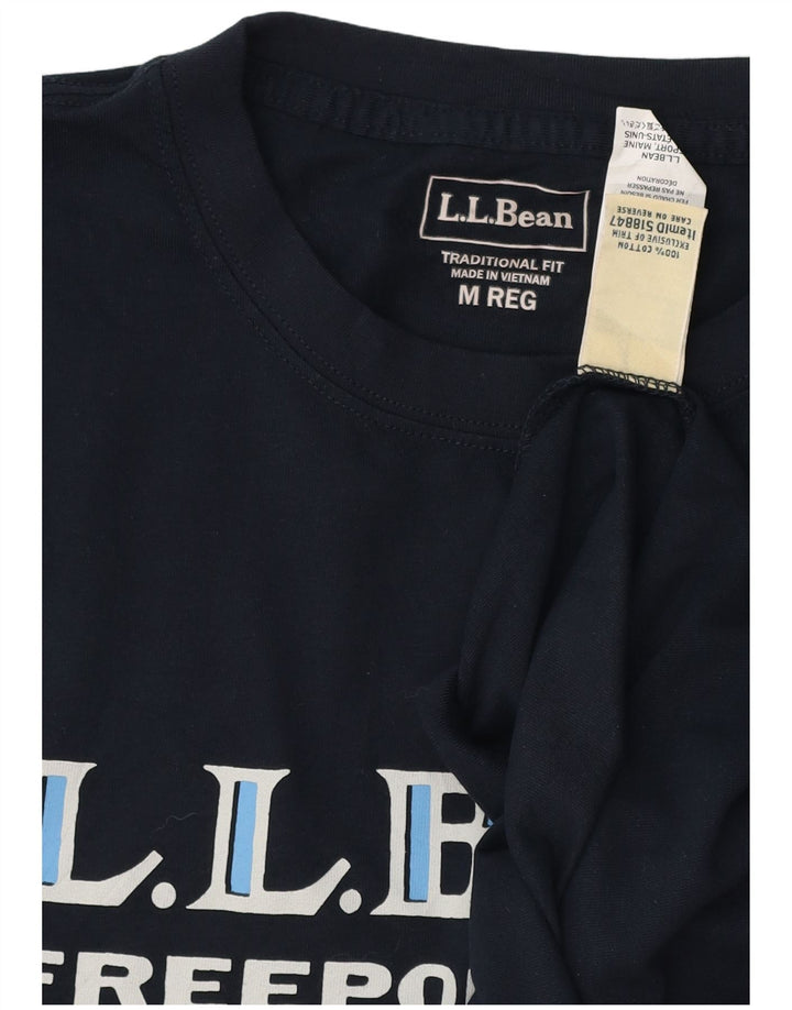 L.L.BEAN Top da uomo con vestibilità tradizionale grafica manica lunga blu navy medio