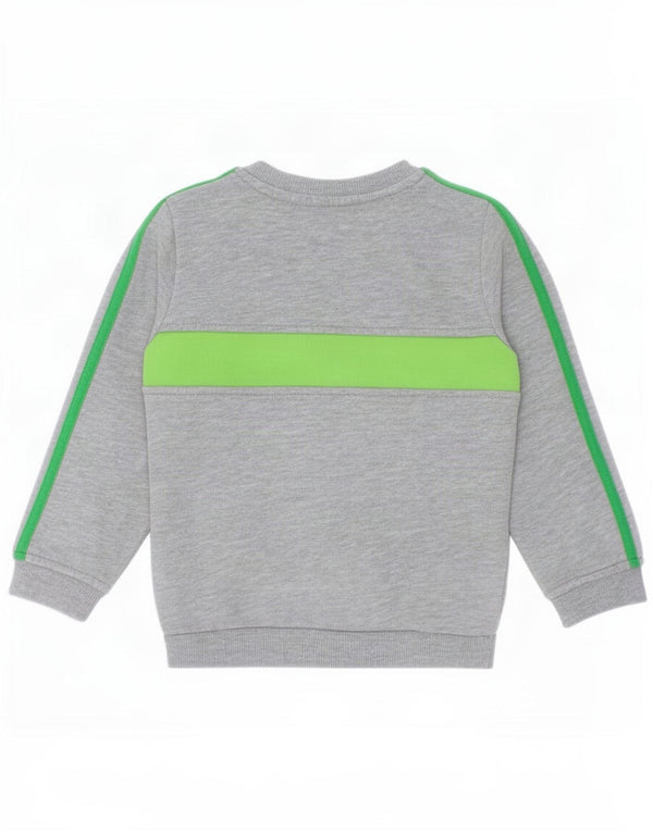 Felpa Adidas da neonato, 12-18 mesi, in cotone color block grigio
