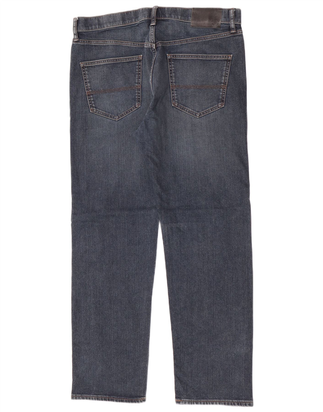 Jeans dritti vestibilità regolare da uomo Marks & Spencer W36 L31 cotone blu