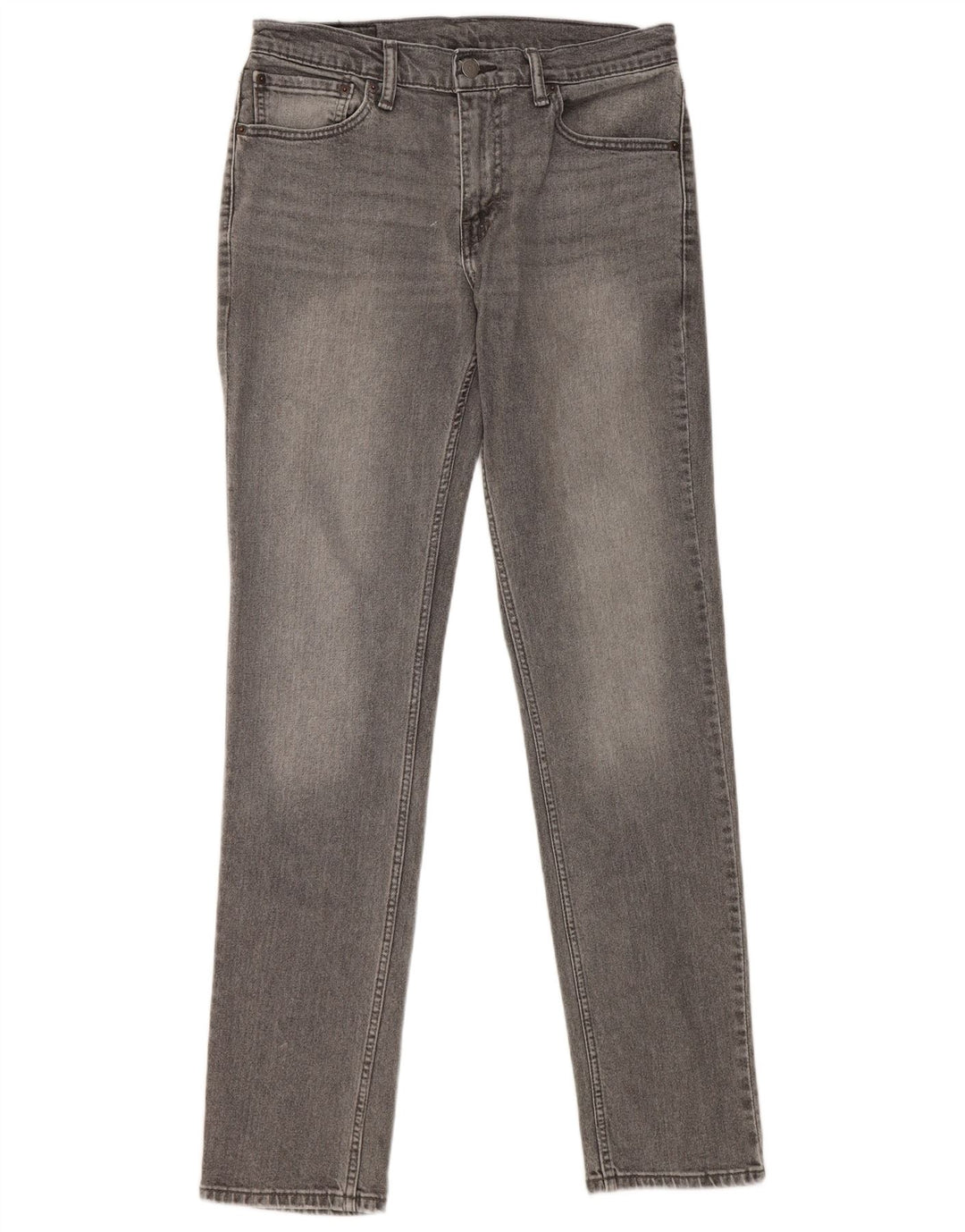 Levi's Uomo 511 Slim Jeans W32 L34 Cotone Grigio