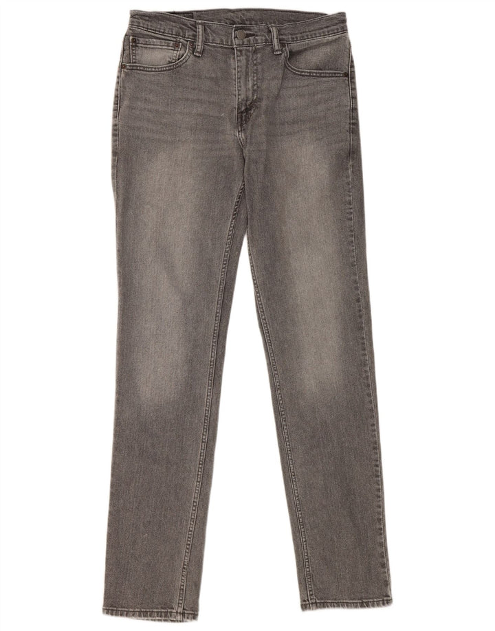 Levi's Uomo 511 Slim Jeans W32 L34 Cotone Grigio