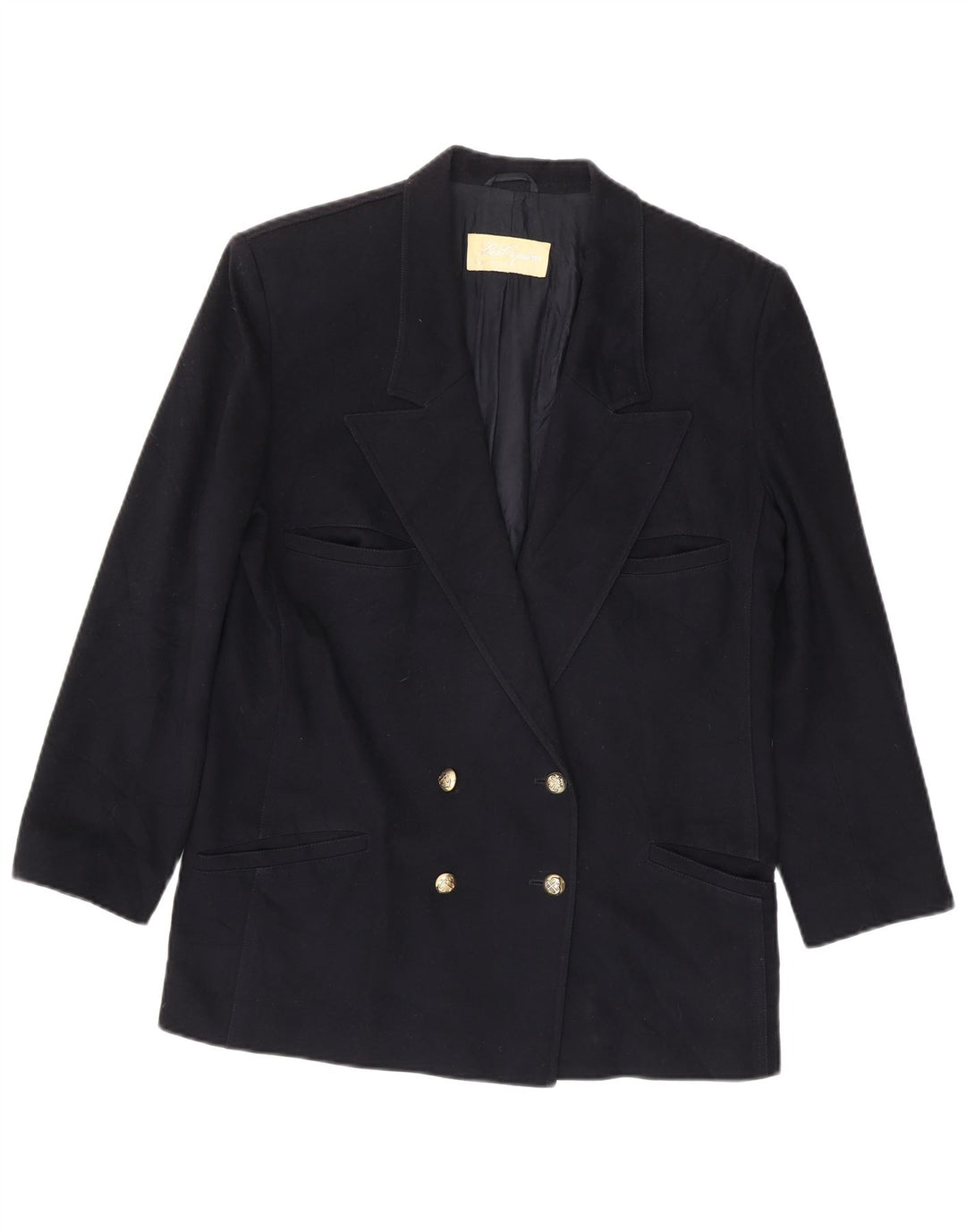 Giacca blazer doppiopetto da donna Les Copains UK 14 blu navy medio