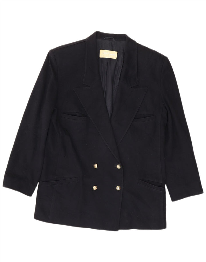 Giacca blazer doppiopetto da donna Les Copains UK 14 blu navy medio