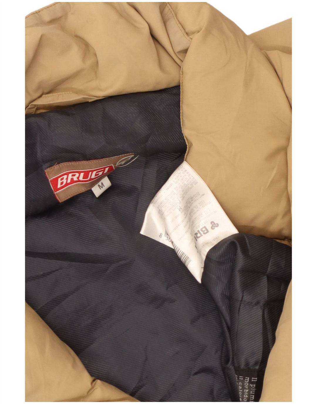 Gilet imbottito da uomo Brugi UK 38 Beige medio Poliammide