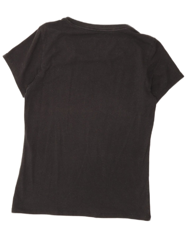 T-shirt da donna Calvin Klein Top UK 12 cotone nero medio