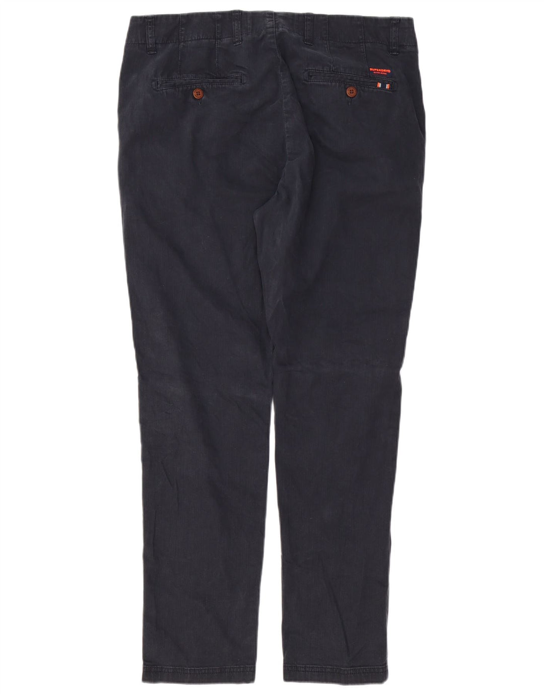 Pantaloni chino slim da uomo SUPERDRY W34 L30 cotone nero