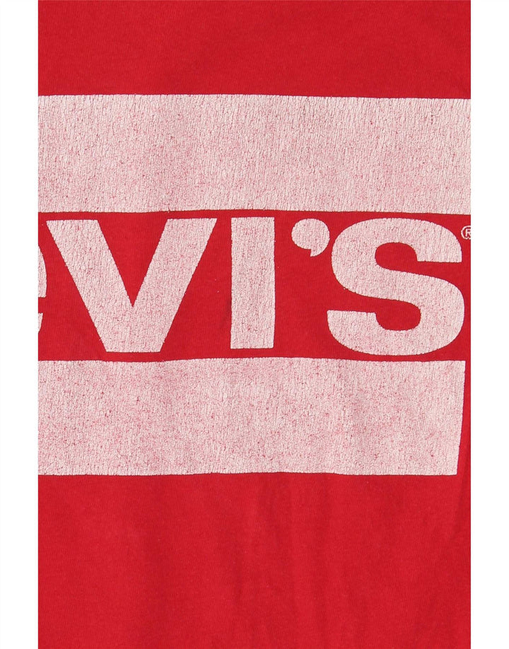 T-shirt grafica da donna Levi's Top UK 10 piccola rossa