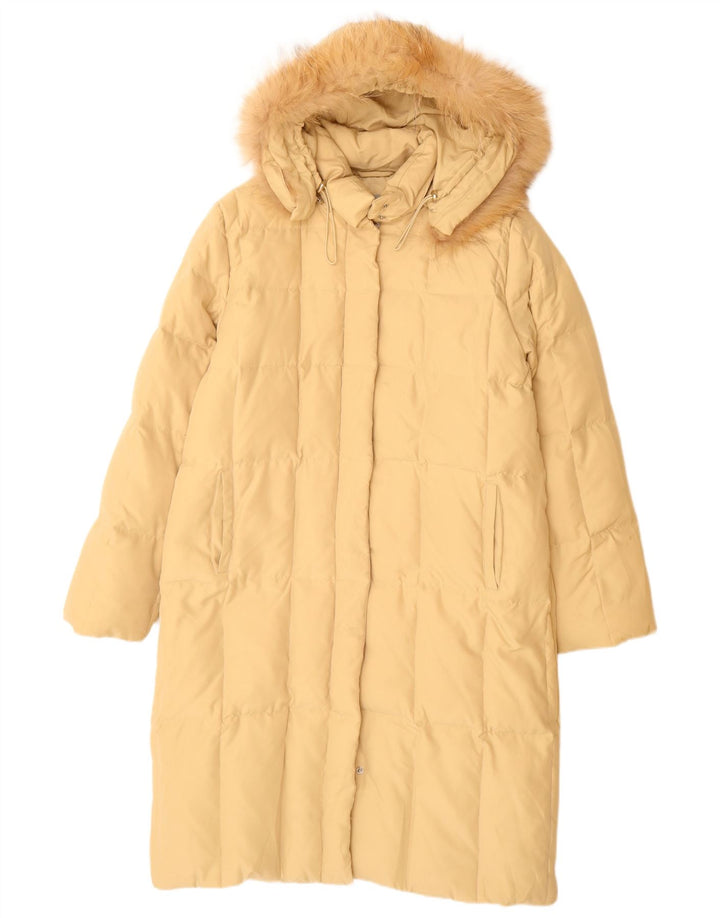 Piumino con cappuccio da donna BRUGI IT 44 Poliestere beige medio