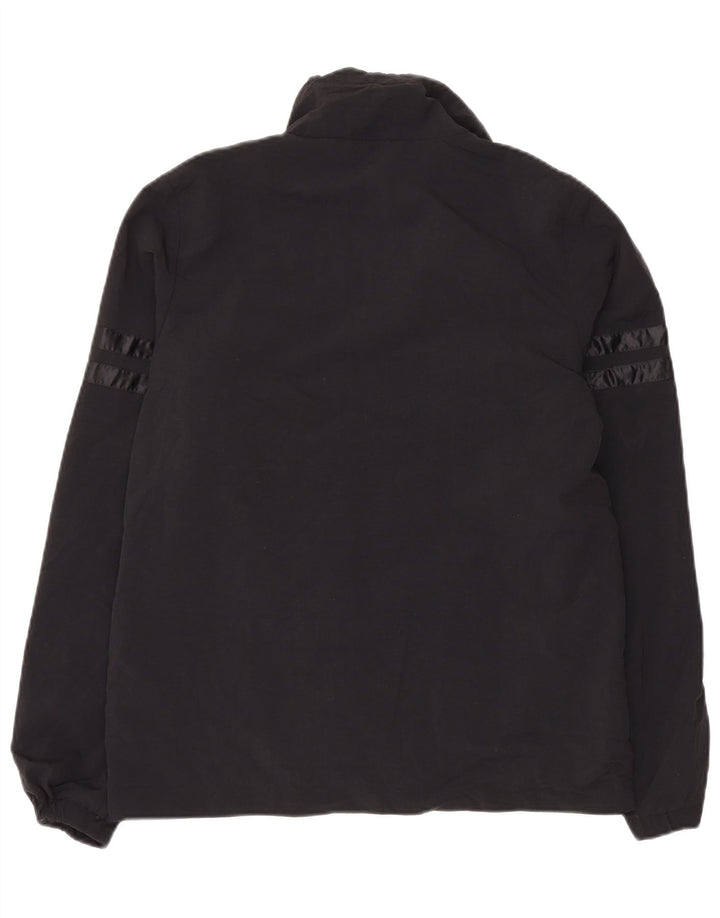 ELLESSE Giacca da tuta oversize da donna UK 10 piccola nera