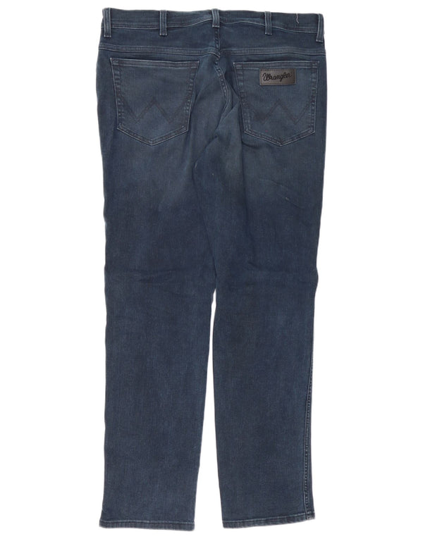 Jeans Wrangler Texas Slim da uomo W36 L32 in cotone blu navy