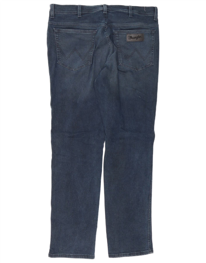 Jeans Wrangler Texas Slim da uomo W36 L32 in cotone blu navy
