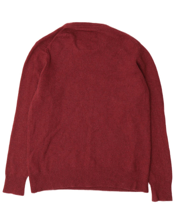 Maglione maglione girocollo da uomo Superdry 2XL lana bordeaux