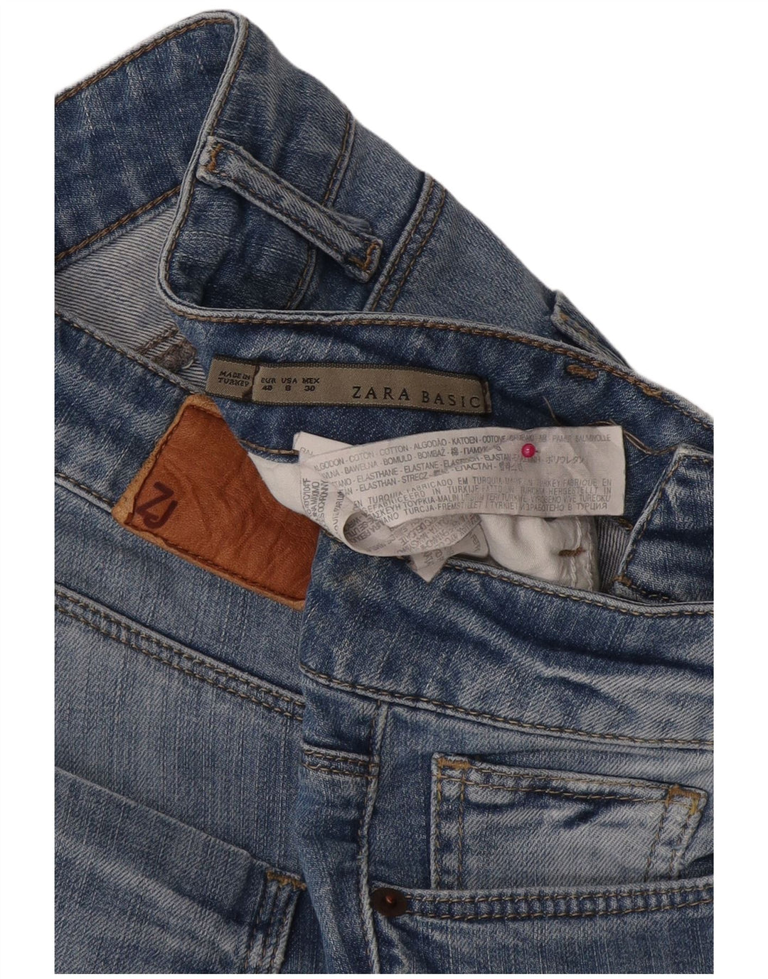 Jeans slim da donna Zara EU 40 medio W30 L29 cotone blu