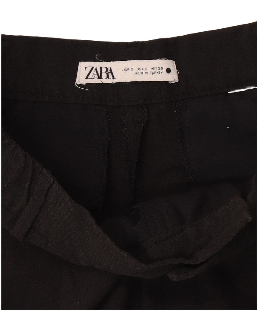 Pantaloni corti con pegging da donna ZARA piccoli W26 L25 neri