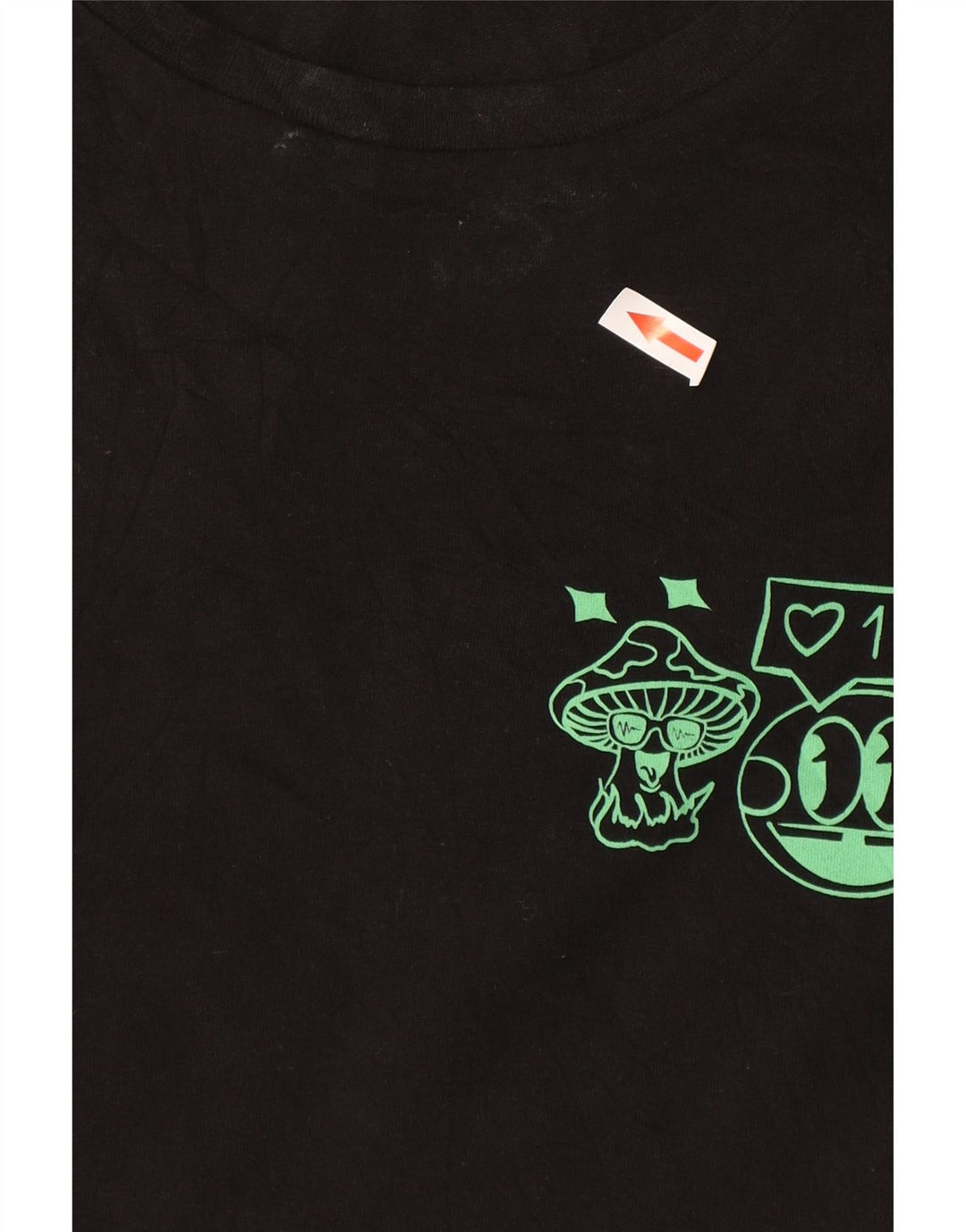 Jack & Jones T-shirt grafica da uomo grande in cotone nero