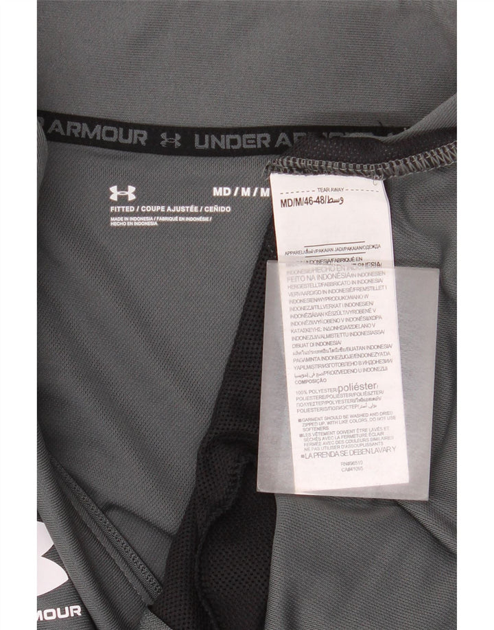 Giacca da ginnastica da uomo Under Armour in poliestere grigio medio