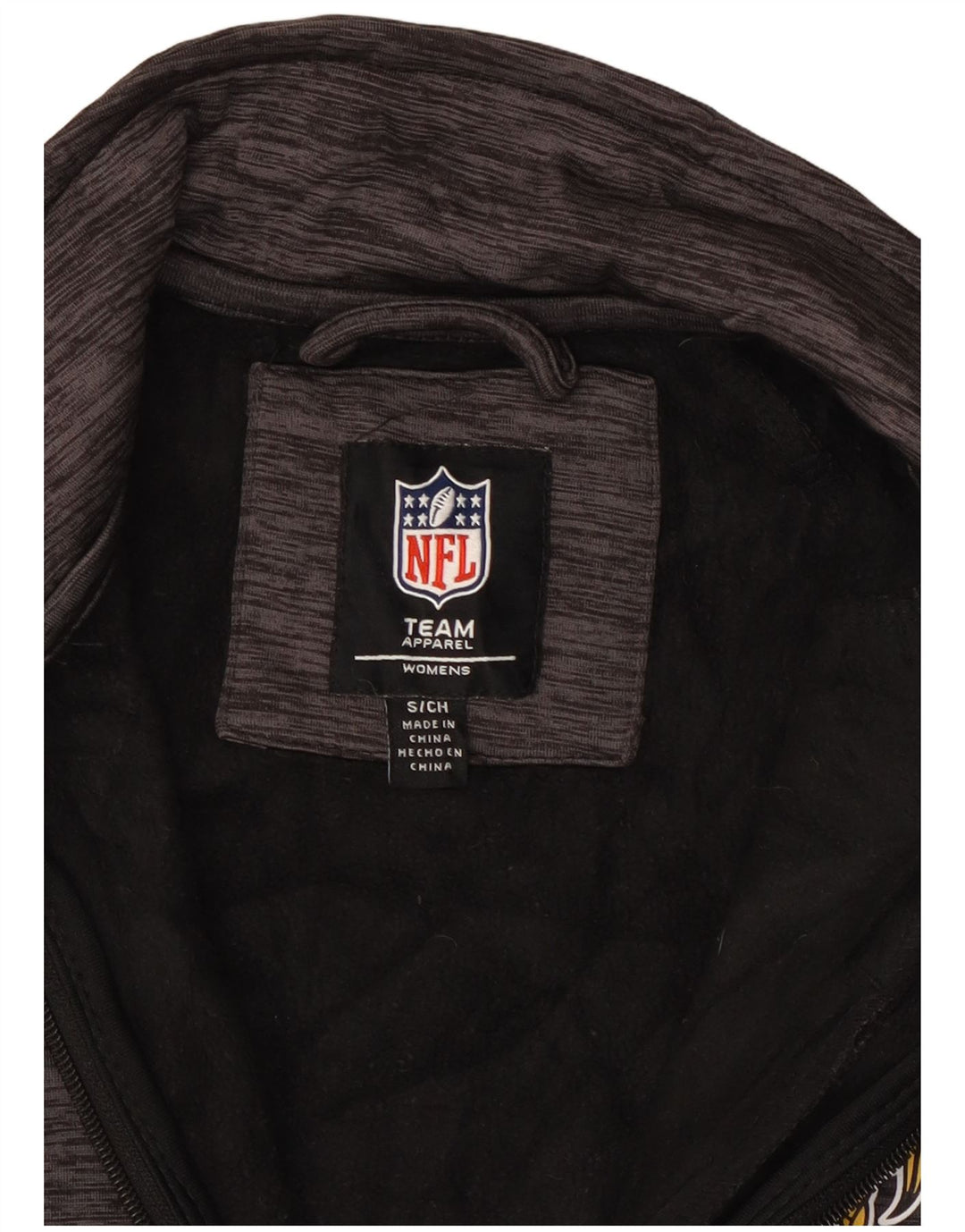 Giacca da ginnastica da donna NFL Minnesota Vikings UK 10 piccola grigia chiazzata