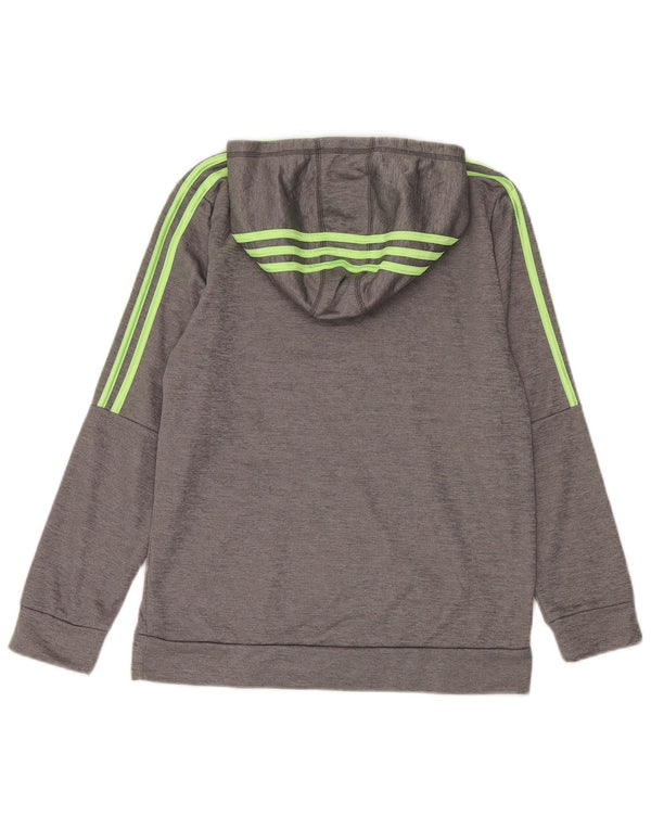 Felpa con cappuccio grafica da ragazzo Adidas 15-16 anni XL poliestere grigio