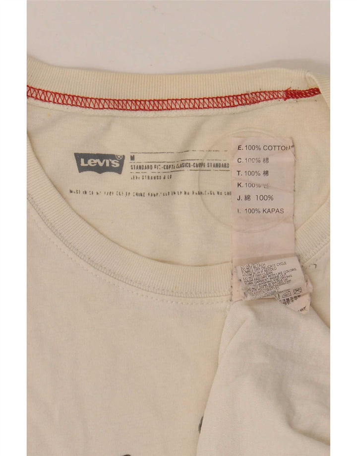 Levi's T-shirt grafica da uomo con vestibilità standard, top in cotone bianco medio