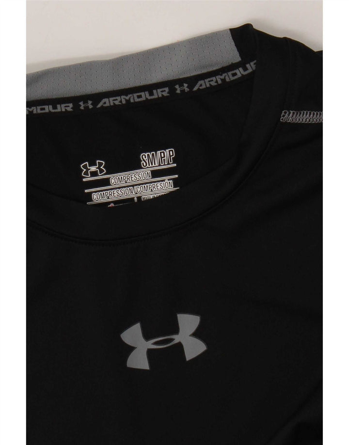 Canottiera grafica da uomo Under Armour Heat Gear piccola nera