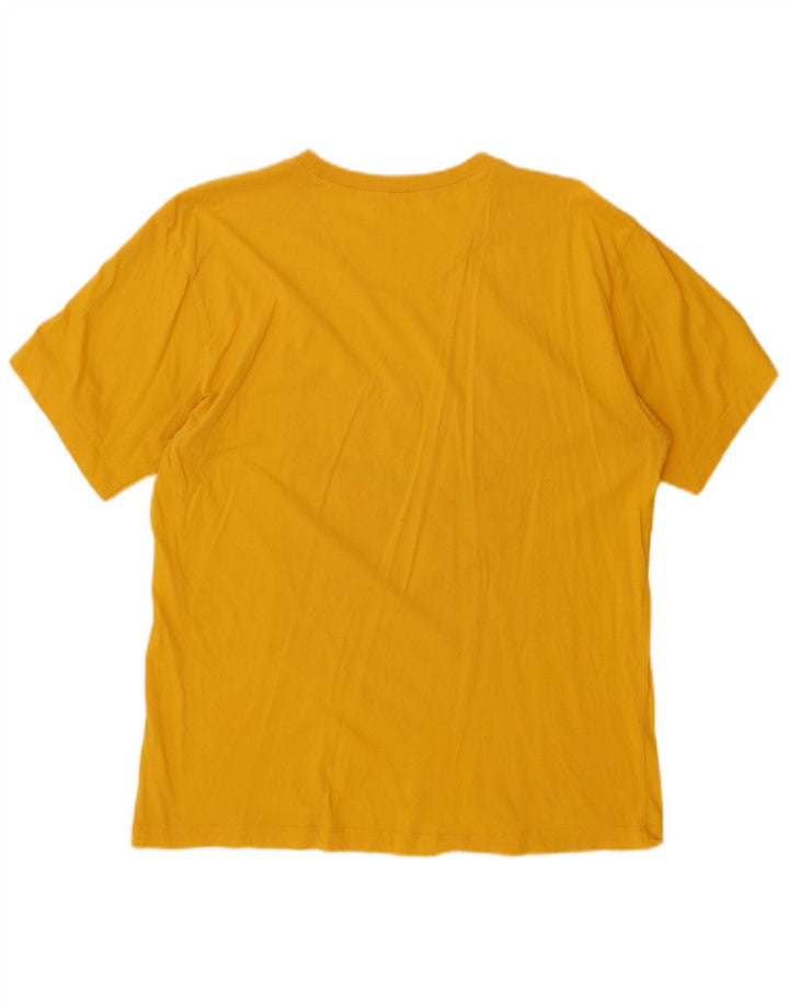 T-shirt grafica da uomo CHAMPION Top grande gialla