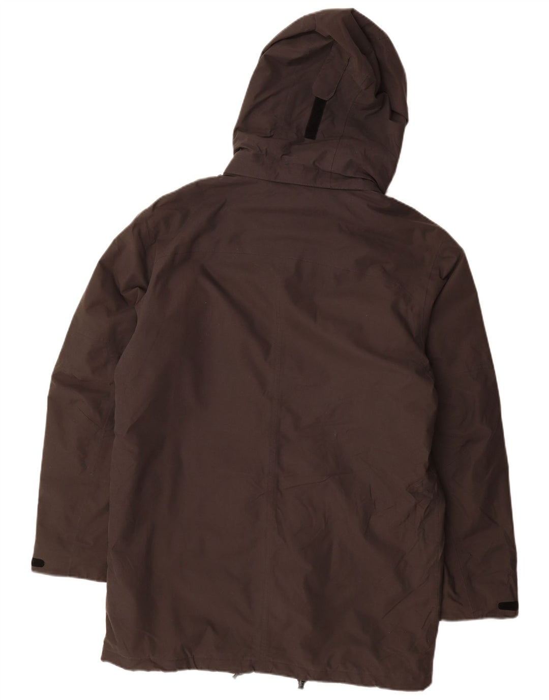 JACK WOLFSKIN Mens Hooded Windbreaker Coat UK 40/42 Large Grey Polyester