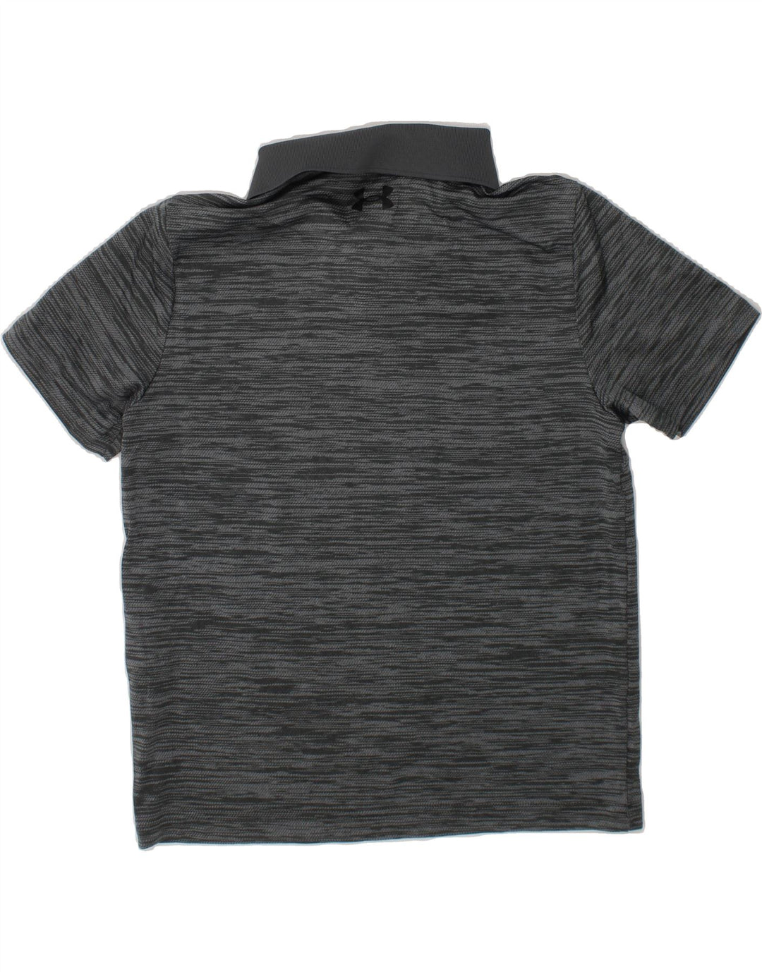 UNDER ARMOUR Boys Polo Shirt 7-8 Years Small Grey Flecked Polyester Vintage Under Armour and Second-Hand Under Armour from Messina Hembry 