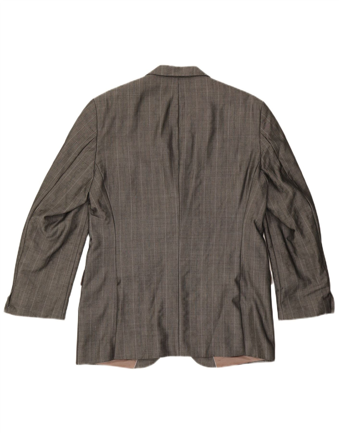 Giacca blazer da uomo a 2 bottoni Hugo Boss EU 48 Viscosa gessata grigio medio