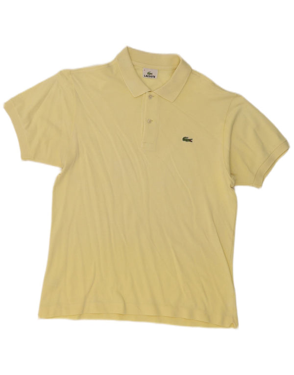 Polo da uomo Lacoste taglia 4 media in cotone giallo
