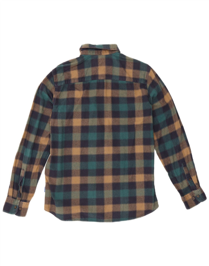 Camicia da uomo in flanella Jack & Jones piccola in cotone a quadri multicolore