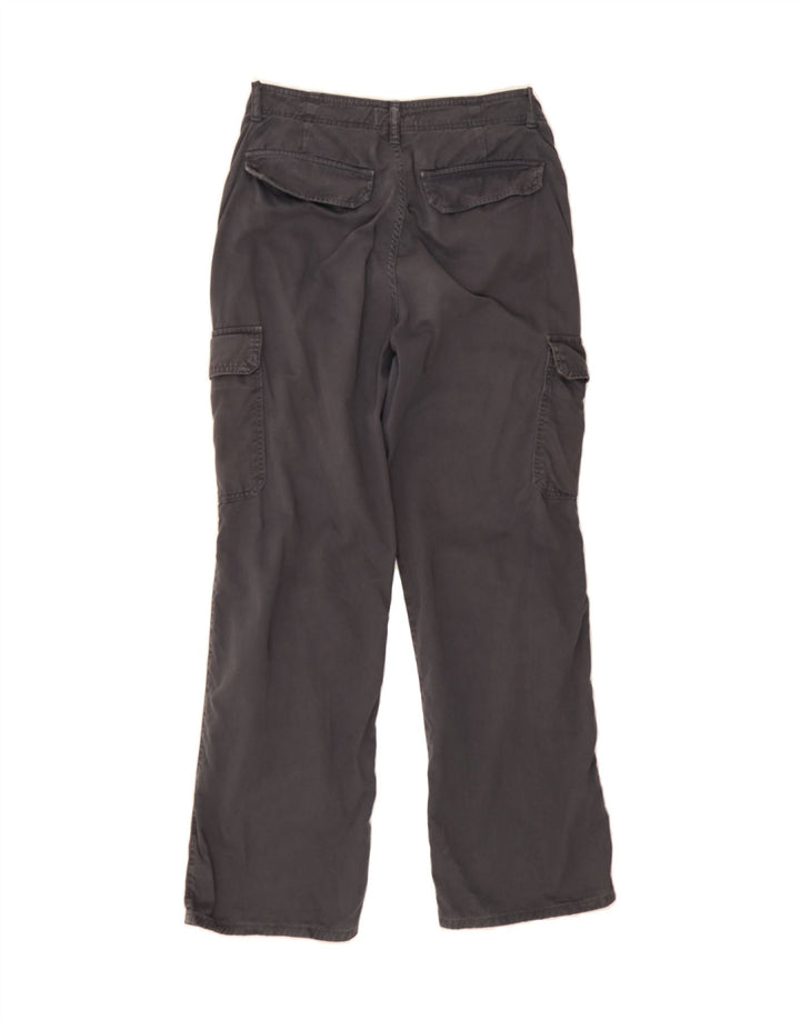ZARA Womens Straight Cargo Trousers US 8 Medium W30 L29 Grey Cotton Vintage Zara and Second-Hand Zara from Messina Hembry 