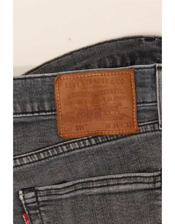 Jeans Levi's Uomo 511 Slim W34 L32 Grigi