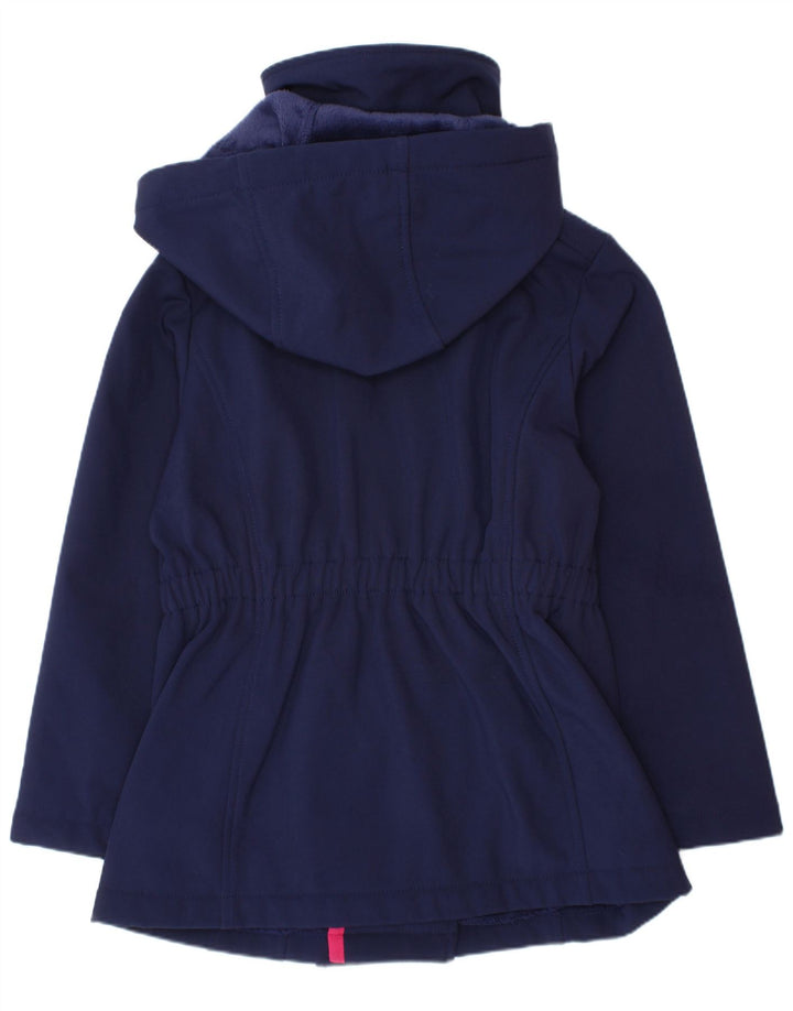 Giacca a vento con cappuccio per ragazze Michael Kors 5-6 anni in poliestere blu navy